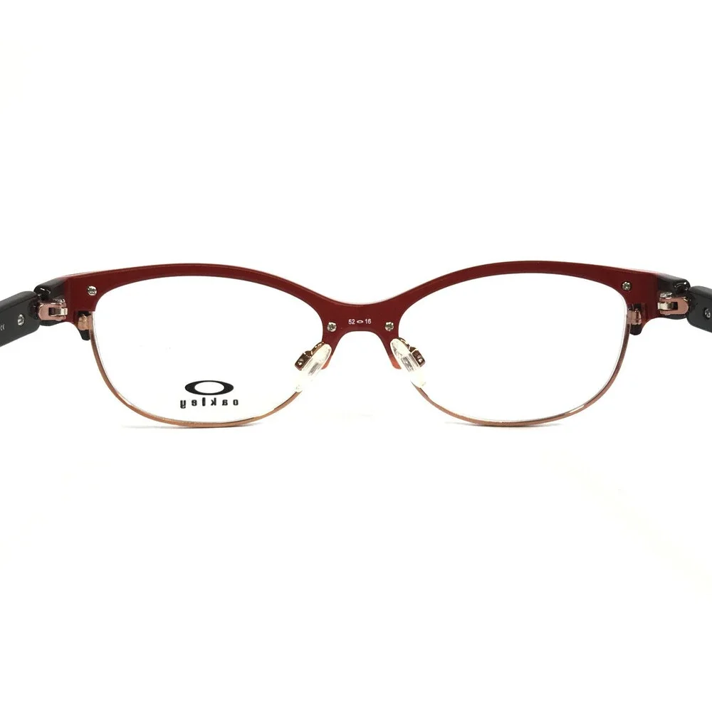 Oakley Eyeglasses Frames Throwback OX1108-0552 Dark Brown Red Cat Eye 52-16-132